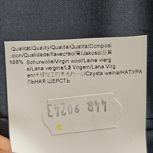 HUGO BOSS Pasolini Movie US Mens Blazer SZ 44R Navy 100% Virgin Wool Coat Preppy - Picture 14 of 16